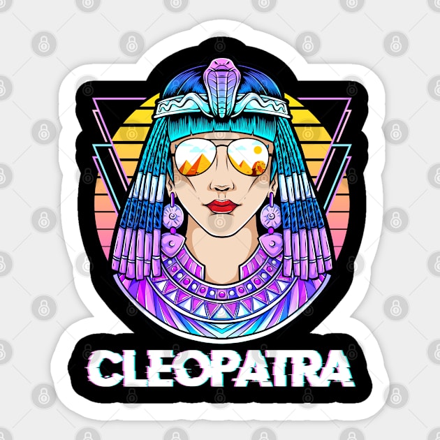 Cleopatra Queen Egypt Mythology, Ancient Egyptian Gods, Religion Folklore Sticker by TheBeardComic